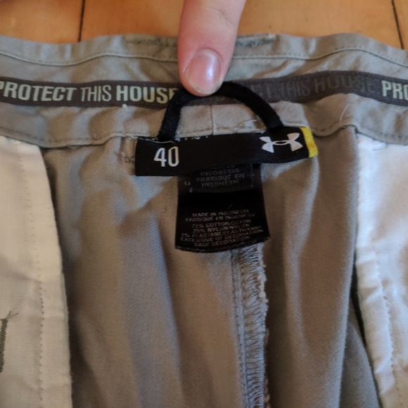Men's Gray Under Armour Chino Pants - Picture 2 of 2